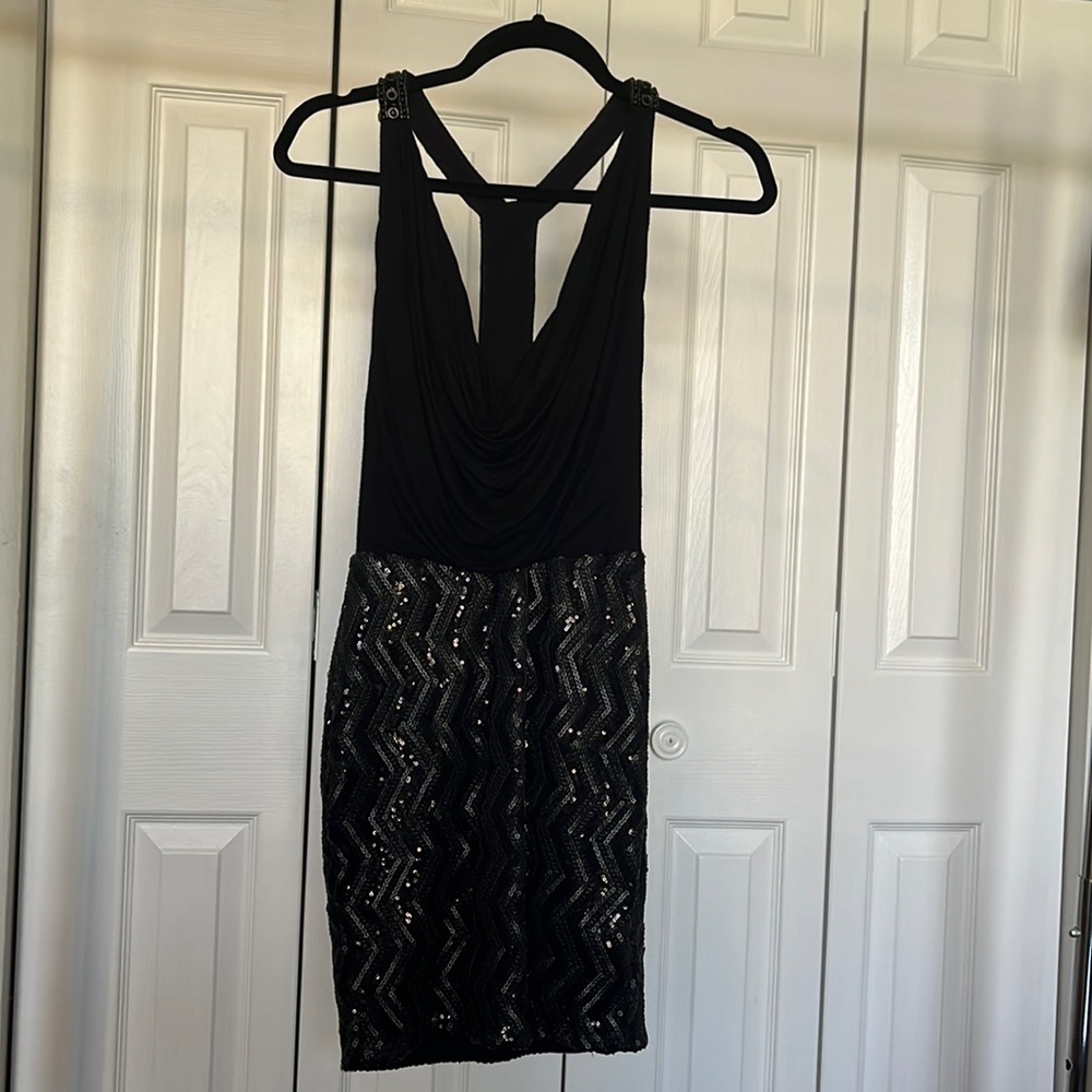 Black sky dress